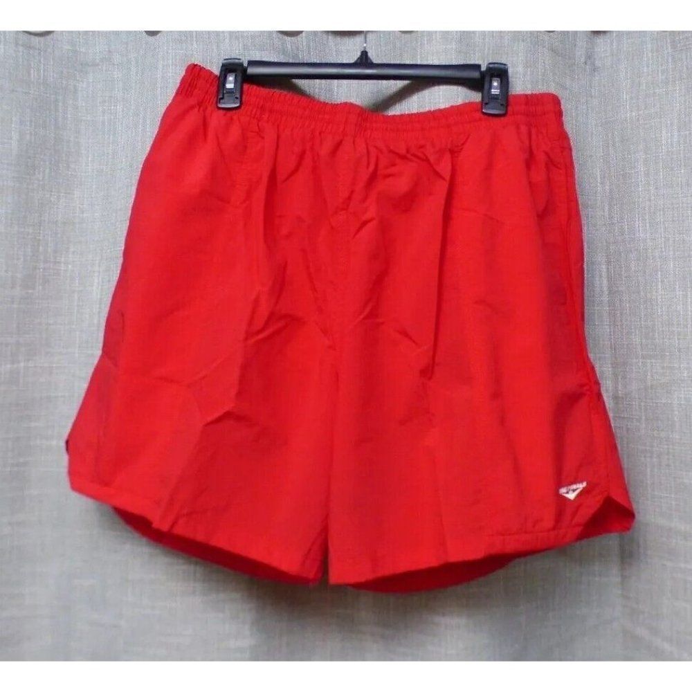 The Finals Men’s Dec Shorts /Swim trunks with Logo, Red, XXL